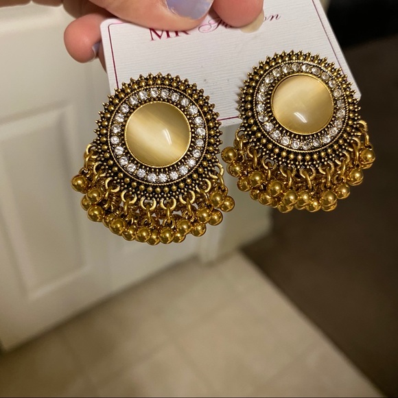 pakistani indian bangali fashion jewelry earrings - Picture 7 of 8